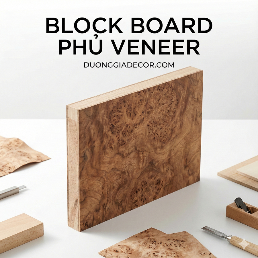 Ván ô tim phủ veneer
