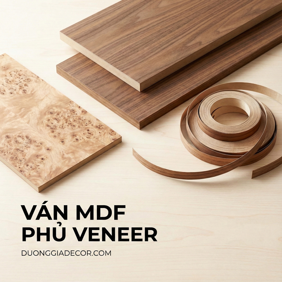 mdf phủ veneer